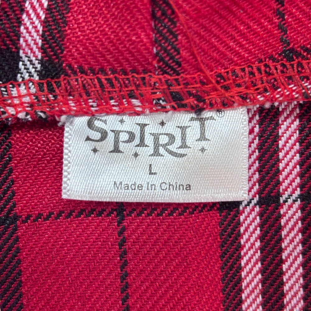 Spirit Wolf Plaid Hooded Dress Costume Faux Fur Trim Faux Fur Trim‎ Size Large - Picture 4 of 9